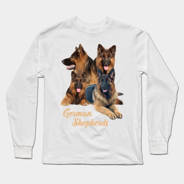 German Shepherd Dogs! Especially for GSD owners! Long Sleeve T-Shirt by rs-designs